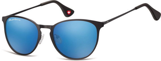 SFE-9896 sunglasses in Matt Black/Blue Mirror