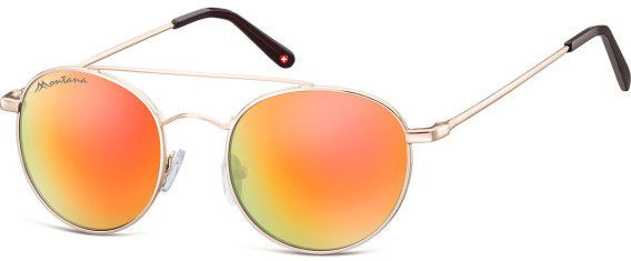 SFE-9899 sunglasses in Gold/Orange Mirror