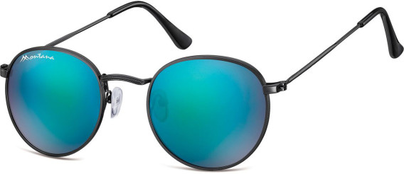 SFE-9901 sunglasses in Matt Black/Blue Flash Mirror