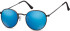 SFE-9901 sunglasses in Matt Black/Blue Mirror
