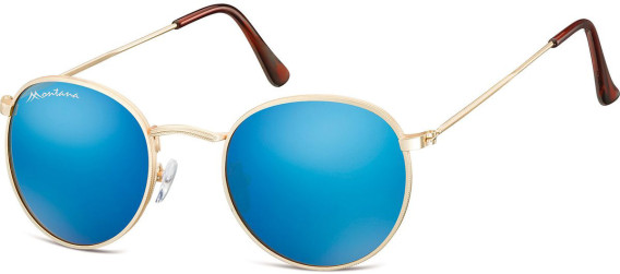 SFE-9901 sunglasses in Matt Gold/Blue Mirror
