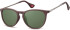 SFE-9909 sunglasses in Matt Brown/Green