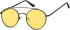 SFE-10611 sunglasses in Black/Yellow