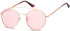 SFE-10611 sunglasses in Pink/Gold
