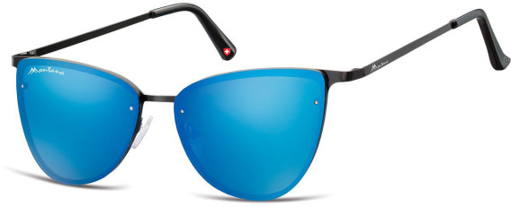 SFE-10625 sunglasses in Black/Blue Mirror