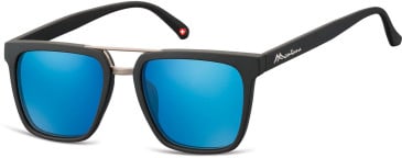 SFE-10626 sunglasses in Black/Blue Mirror