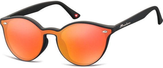 SFE-10627 sunglasses in Black/Orange Mirror