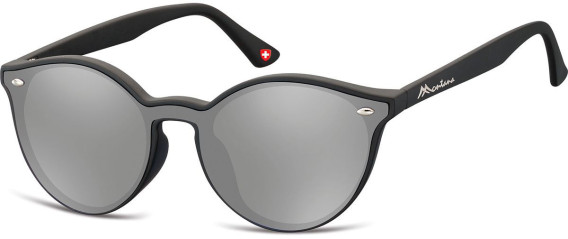 SFE-10627 sunglasses in Black/Grey Mirror