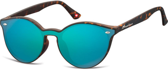 SFE-10627 sunglasses in Turtle/Aqua Mirror