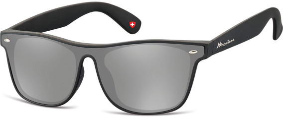 SFE-10628 sunglasses in Black/Grey Mirror