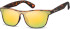 SFE-10628 sunglasses in Turtle/Yellow Mirror