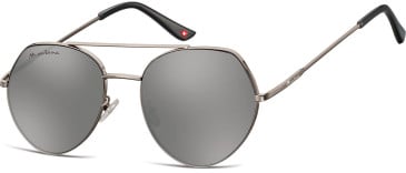 SFE-10629 sunglasses in Gunmetal/Grey Mirror