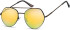 SFE-10629 sunglasses in Black/Yellow Mirror