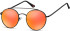 SFE-10630 sunglasses in Black/Orange Mirror