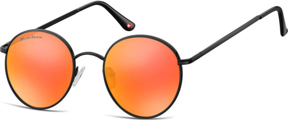 SFE-10631 sunglasses in Black/Orange Mirror