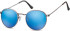 SFE-9901 sunglasses in Gunmetal/Blue Mirror