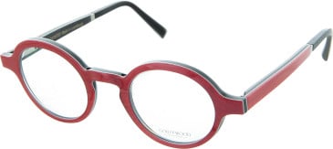 Gold and Wood ZAO 01 glasses in Red
