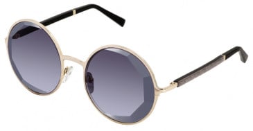 Gold and Wood VANESSA AZAR 01 sunglasses in Gold/Grey