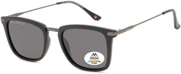 SFE-11341 sunglasses in Black/Grey