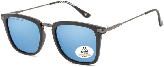 SFE-11341 sunglasses in Black/Blue Mirror