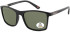 SFE-11347 sunglasses in Matt Black/Green