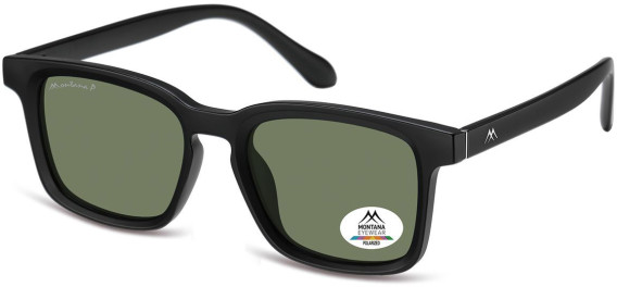 SFE-11353 sunglasses in Matt Black/Green