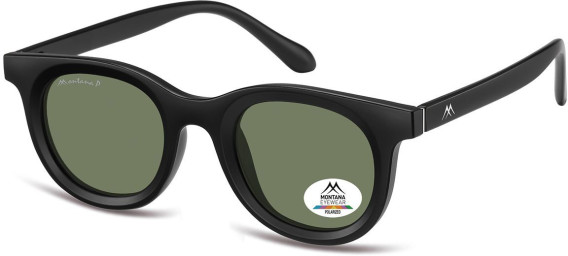SFE-11354 sunglasses in Matt Black/Green