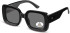 SFE-11358 sunglasses in Shiny Black/Grey
