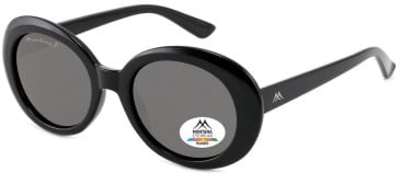 SFE-11362 sunglasses in Shiny Black/Grey
