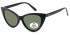 SFE-11363 sunglasses in Matt Black/Green