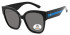 SFE-11365 sunglasses in Shiny Black/Blue