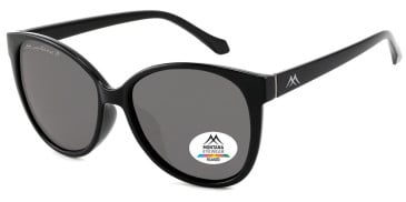 SFE-11366 sunglasses in Shiny Black/Grey