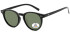 SFE-11367 sunglasses in Shiny Black/Green