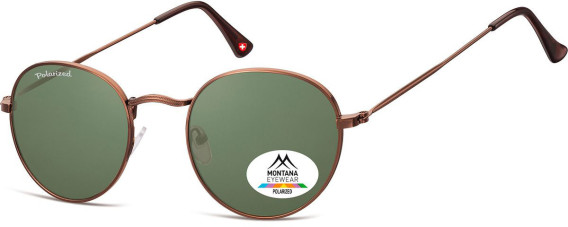 SFE-11371 sunglasses in Matt Brown/Green