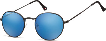 SFE-11373 sunglasses in Matt Black/Blue Mirror