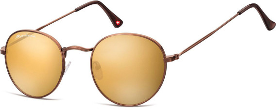 SFE-11373 sunglasses in Matt Brown/Brown Mirror