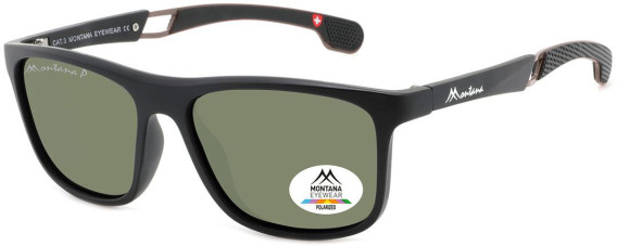 SFE-11401 sunglasses in Black/Green