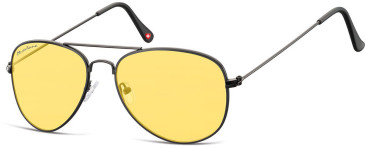 SFE-10613 sunglasses in Black/Yellow