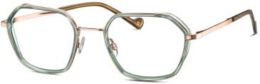 Mini 741020 glasses in Clear Green