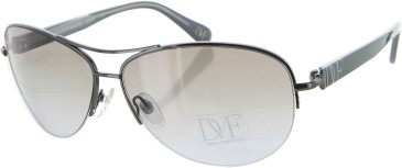DVF DVF804S sunglasses in Dark Gunmetal