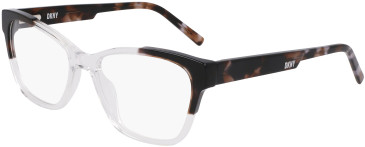 DKNY DK5072 glasses in Crystal Clear/Smoke Tortoise