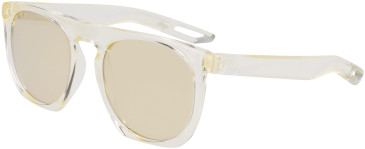 Nike FLATSPOT XXII M DV2259 glasses in Coconut Milk/Gold Mirror
