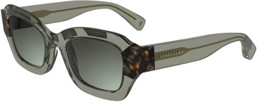 Longchamp LO749S glasses in Transparent Olive/Havana