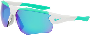 Nike CLOAK DUO EV24036 sunglasses in Light Silver/Green