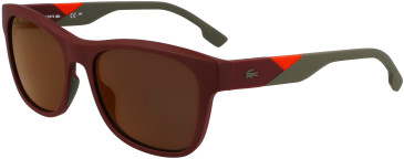 Lacoste L6043S sunglasses in Matte Burgundy/Orange