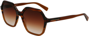 Longchamp LO760S sunglasses in Striped Brown/Brown