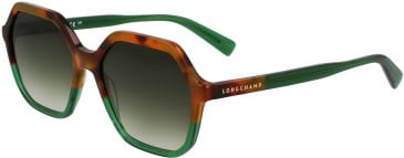 Longchamp LO760S sunglasses in Brown Green Havana/Green