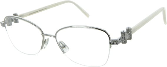 Dario Martini DM787 glasses in Silver/Ivory