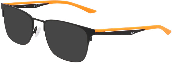 Nike NIKE 4644 sunglasses in Matte Black/Total Orange