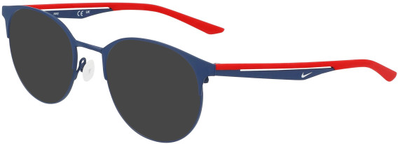 Nike NIKE 4643 sunglasses in Matte Midnight Navy/Red
